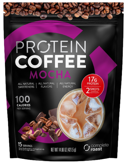 Complete Roast High Protein Coffee - Mocha Latte - All Natural