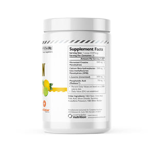 Alpha Gain Lemon Lime- Phosphatidic Acid, HMB, L-Leucine, & Creatine