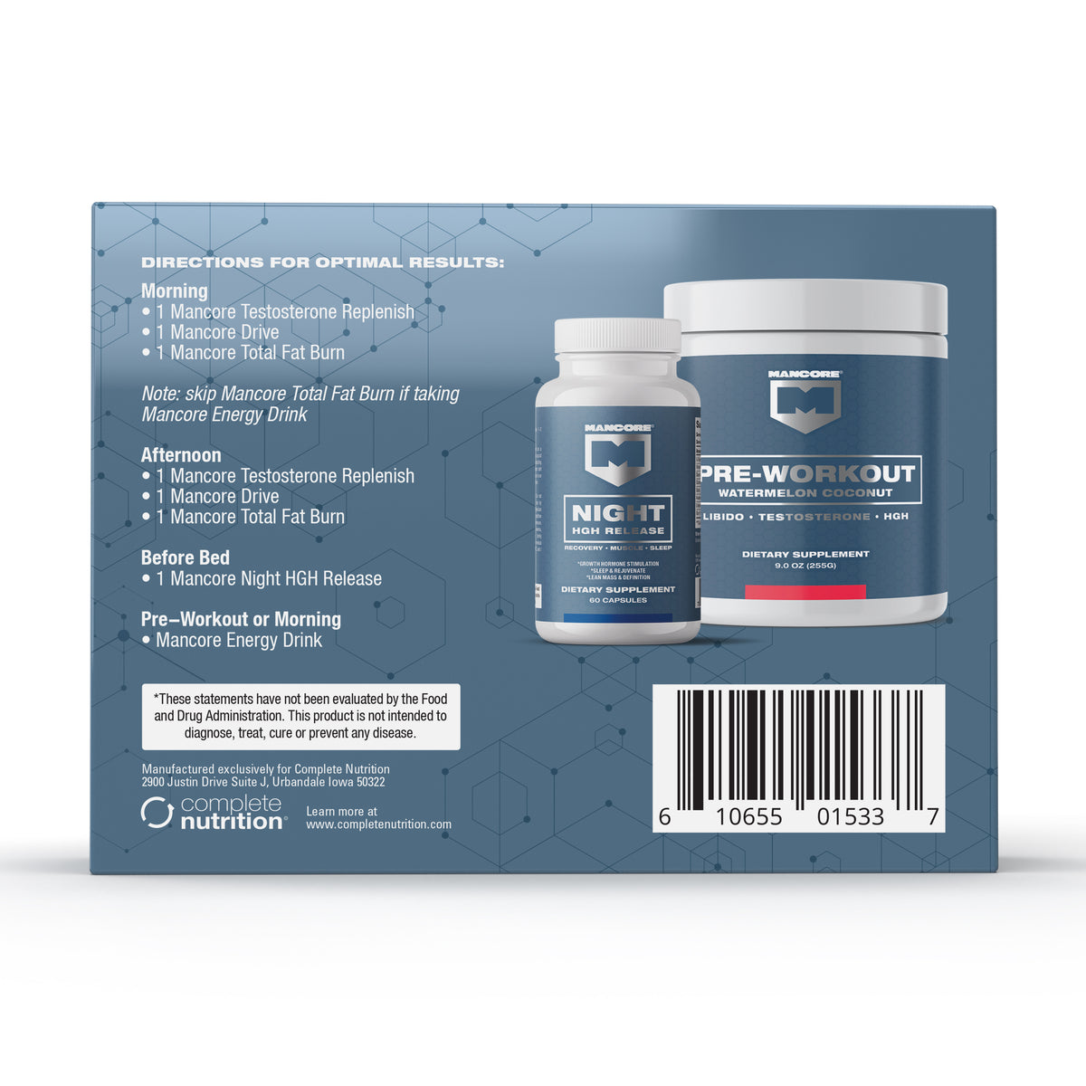 Mancore Mancore 3-Pack Program – Complete Nutrition