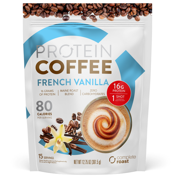 Complete Roast High Protein Coffee - French Vanilla - Maine Blend
