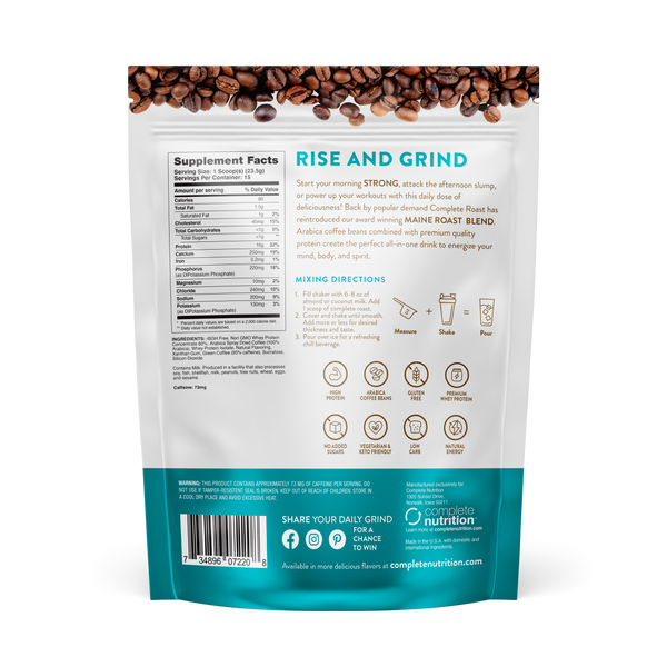 Complete Roast High Protein Iced Coffee - Maine Blend