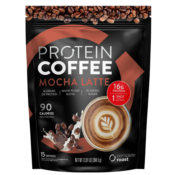 Complete Roast High Protein Coffee - Mocha Latte - Maine Blend