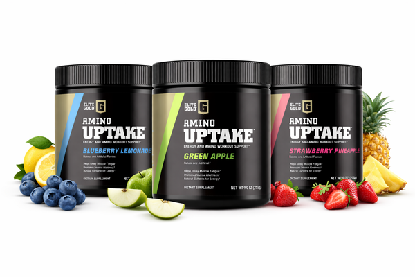 Amino Uptake Variety Pack - Strawberry Pineapple, Blueberry Lemonade, & Green Apple +  Shaker