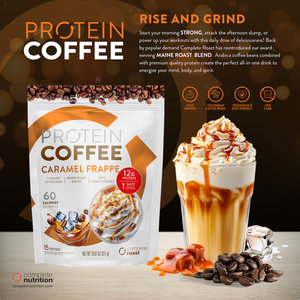 Complete Roast High Protein Coffee - Caramel Frappe - Maine Blend