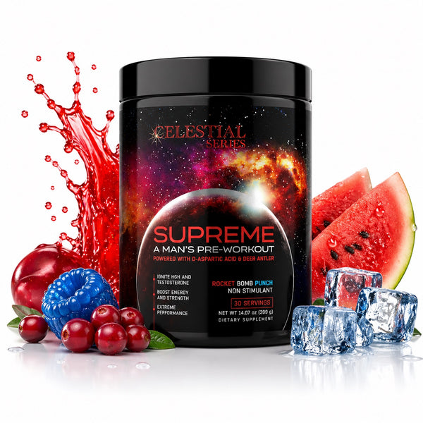 SUPREME PRE-WORKOUT - Non Stimulant- HGH- Testosterone