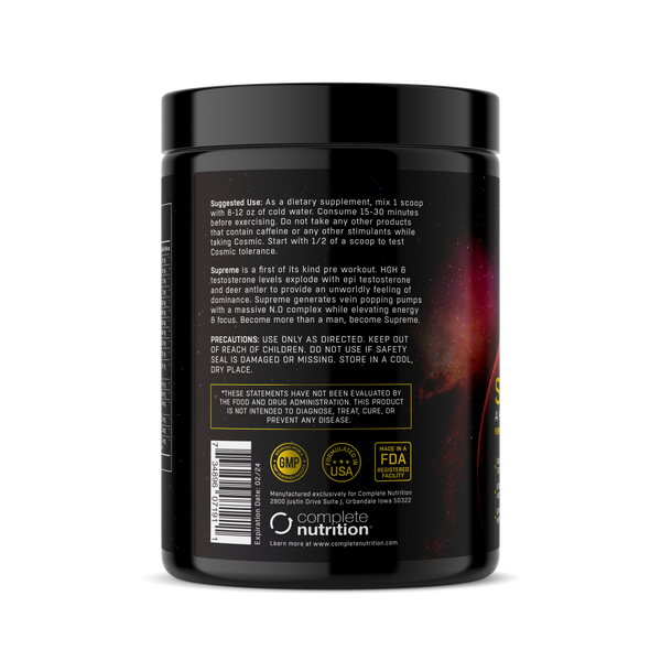 SUPREME PRE-WORKOUT FOR MEN - Saber Tooth Tigers Blood